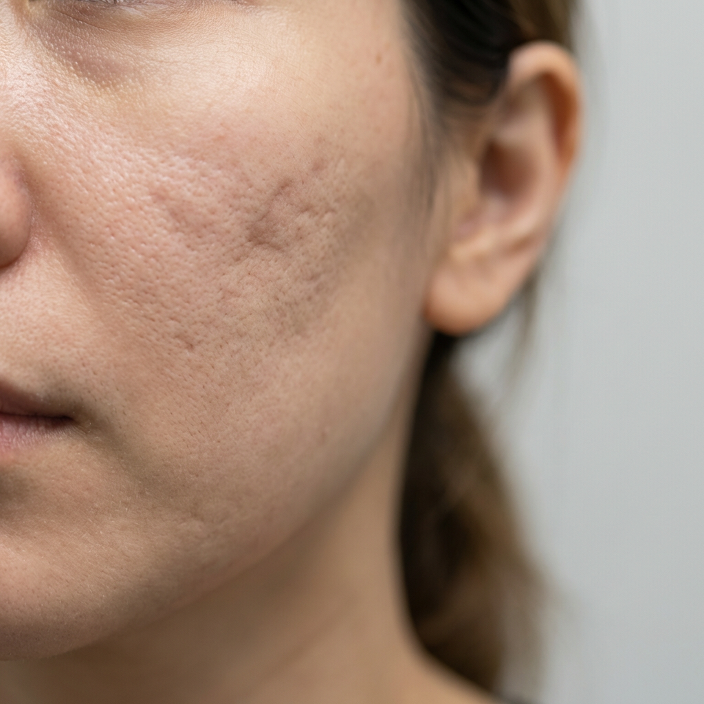 Rolling acne scars